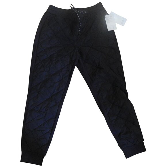 NWT Athleta Apres Ski Down Duvet Quilted Jogger Athletic Pants Black Size 10 - Picture 1 of 6